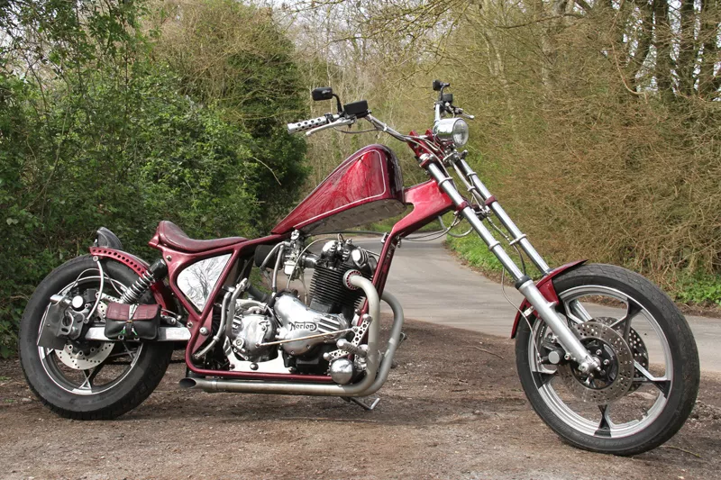 Custom motorcycle chopper design and build P & D Custom Bikes